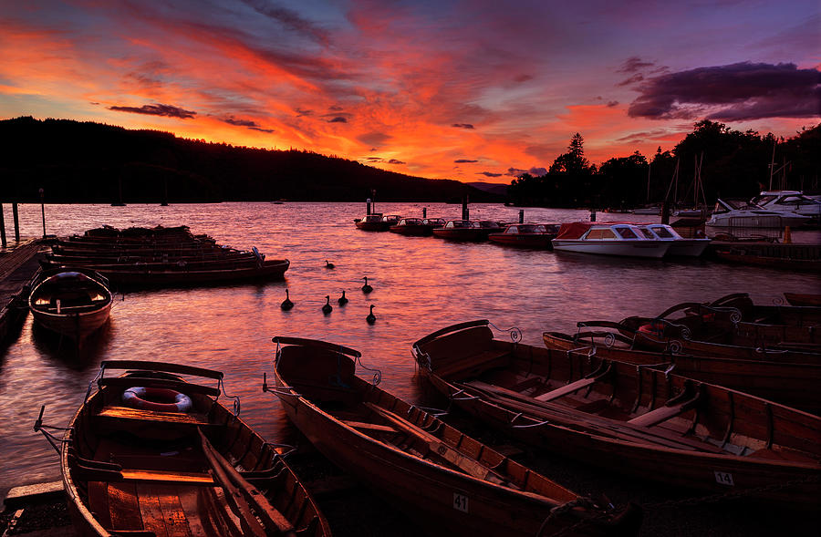Windermere Sunset Photograph by Maggie Mccall