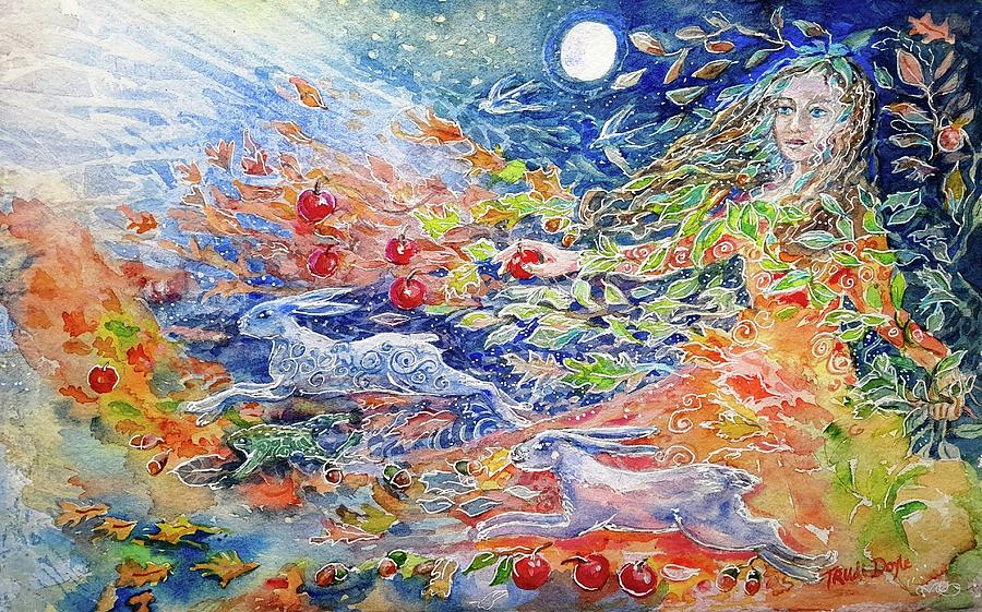 Windfalls to Winter Painting by Trudi Doyle
