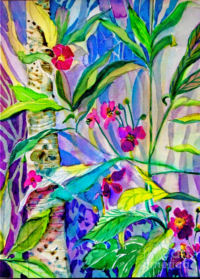 Windflower of the Himalayans Painting by Mindy Newman