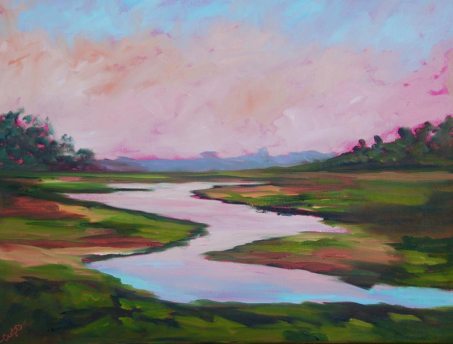 Winding Creek Painting by Rebecca Croft - Fine Art America