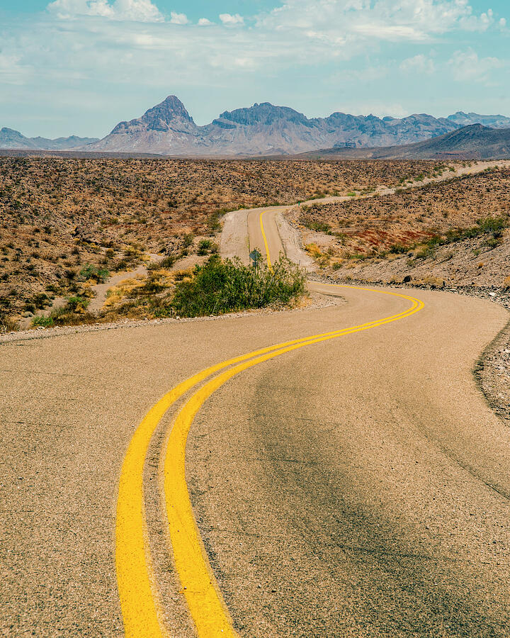 Winding Desert Highway Photograph by Ray Devlin