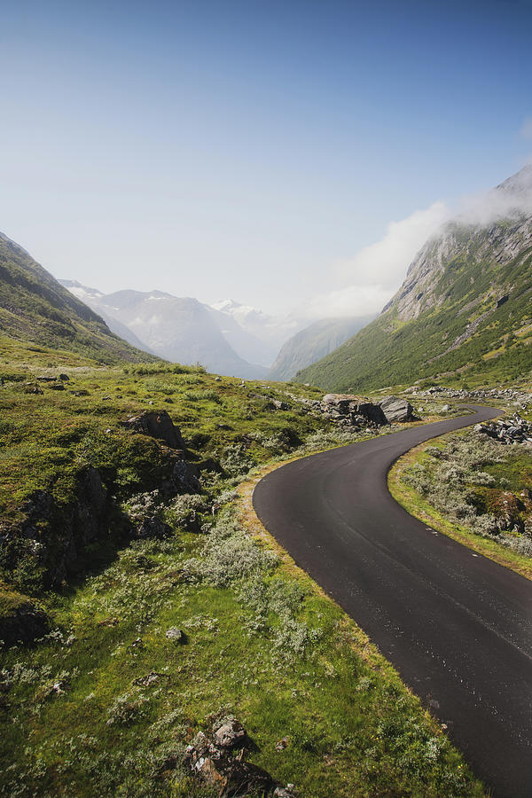 Nature Photograph - Winding Mountain Road by Nicklas Gustafsson