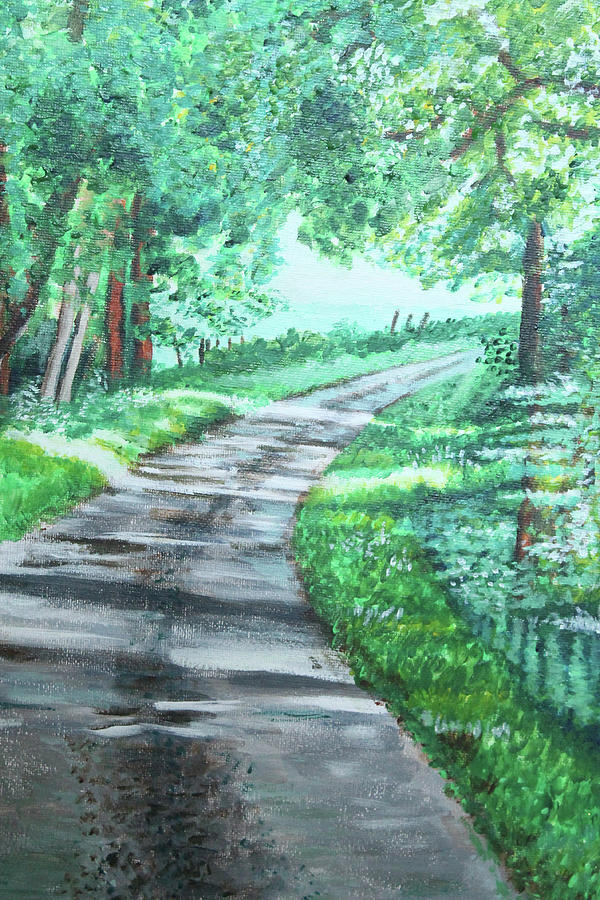 Winding path Painting by Susan Mainland - Fine Art America