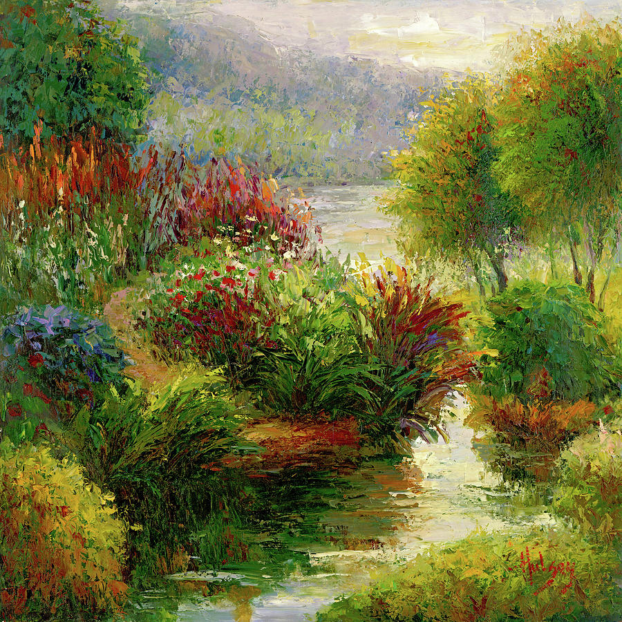 Winding River Painting by Hulsey