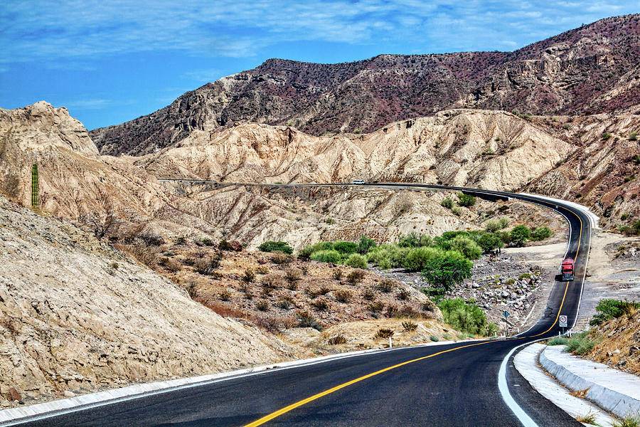 Winding road Baja California Photograph by Tatiana Travelways