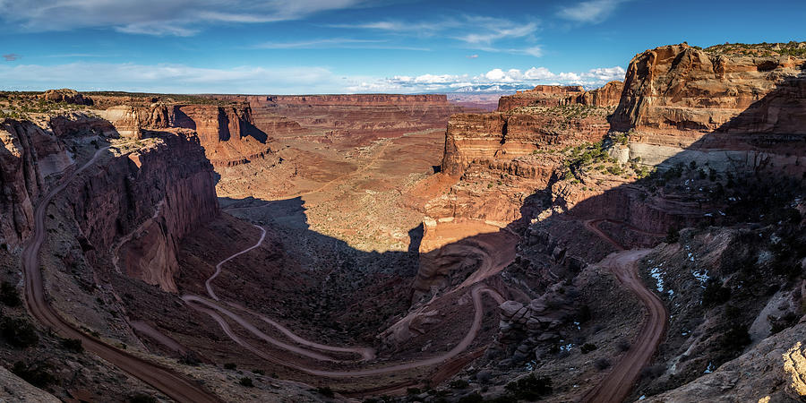 Winding Shafer Trail Panorama Photograph by Andy Konieczny