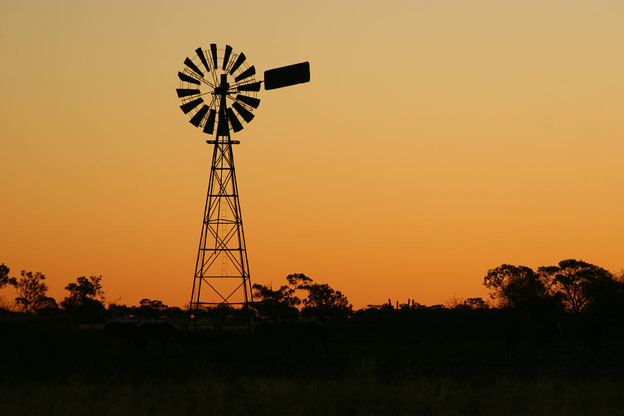 Windmill at Sunset Photograph by Jamesbowyer
