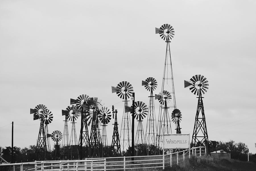 Windmill Corner in Texas Photograph by Gaby Ethington