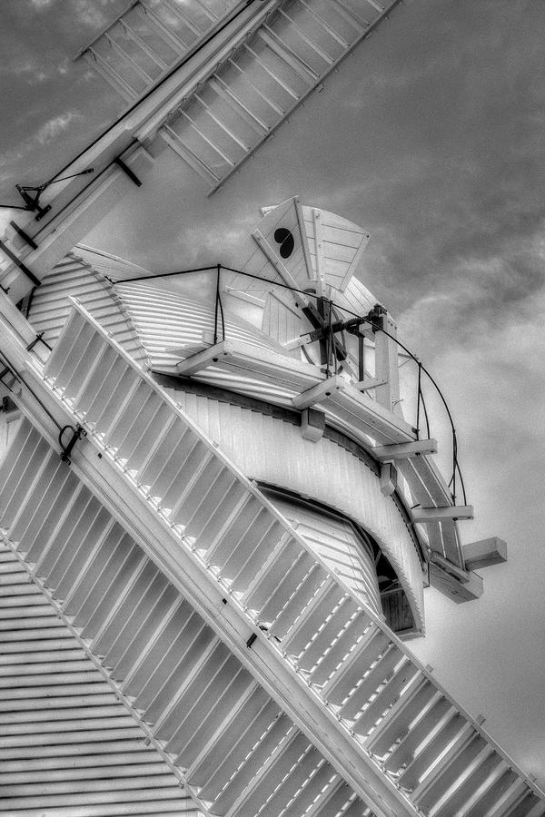Windmill In Monochrome Photograph