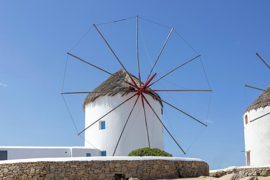 Windmill in Mykonos Photograph by Pietro Ebner