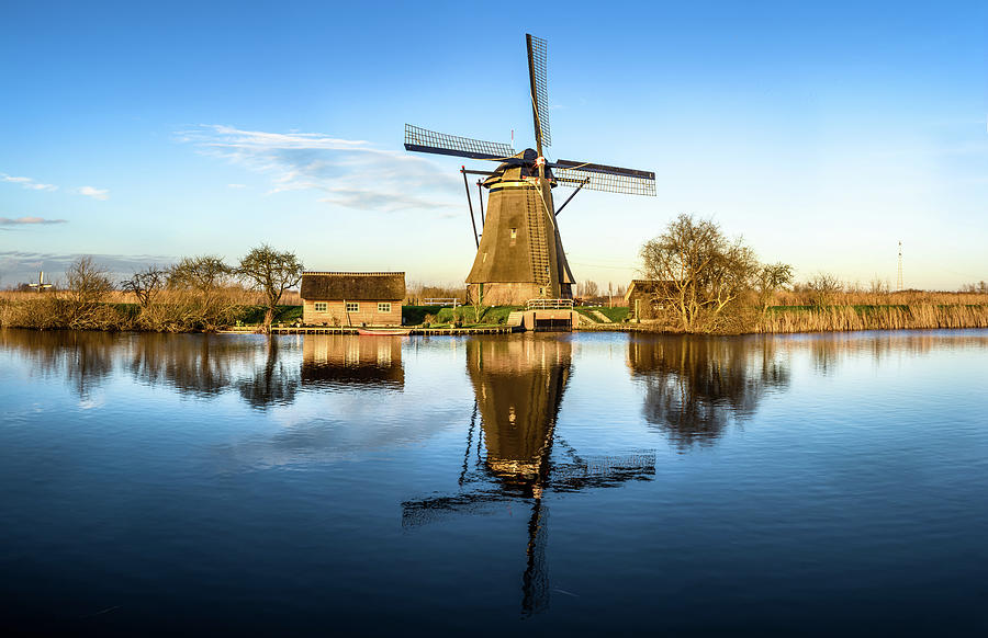 Windmill in the Netherlands Photograph by Philippe Lejeanvre