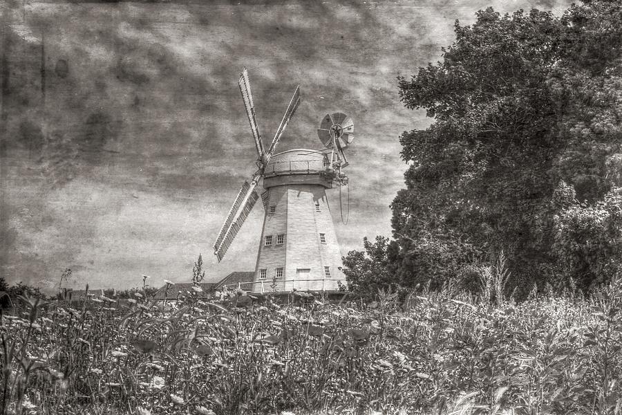 Windmill Meadow Vintage Photograph by David Pyatt