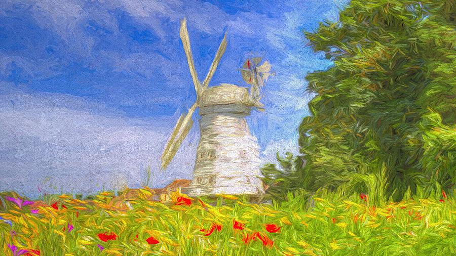 Windmill Panorama Art Photograph