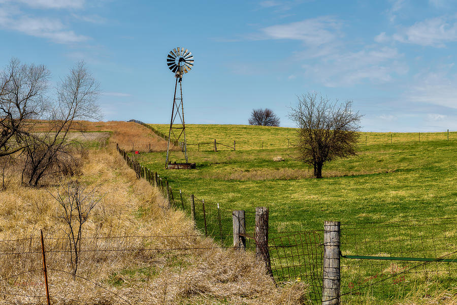 Windmill Pasture Photograph by Ed Peterson