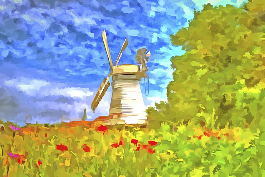 Windmill Pop Art Photograph