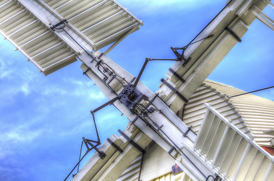 Windmill Sails Abstract Photograph by David Pyatt