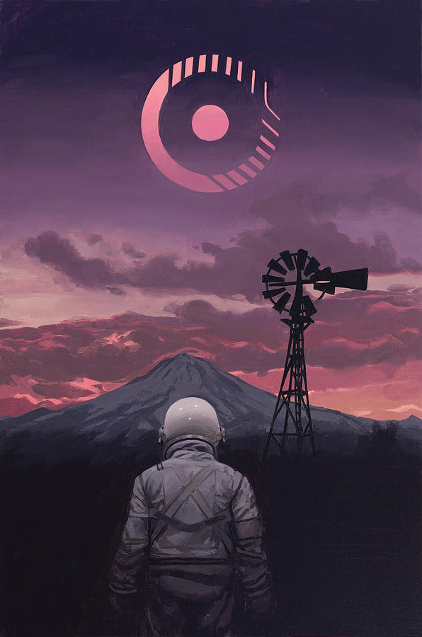 Space Painting - Windmill by Scott Listfield