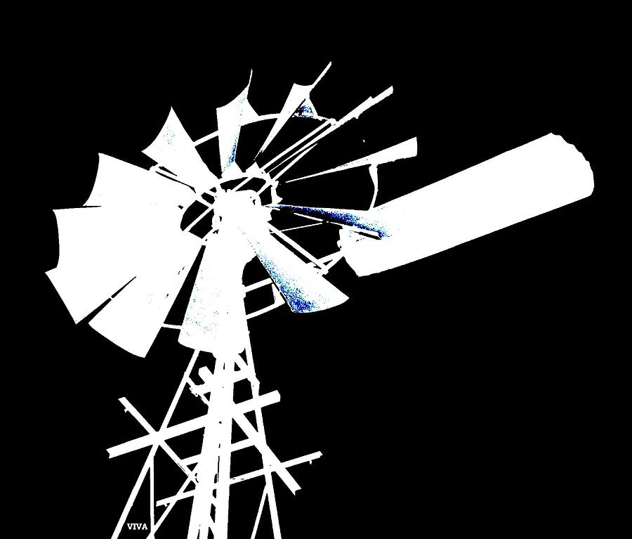 WINDMILL - Silhouette Photograph by VIVA Anderson