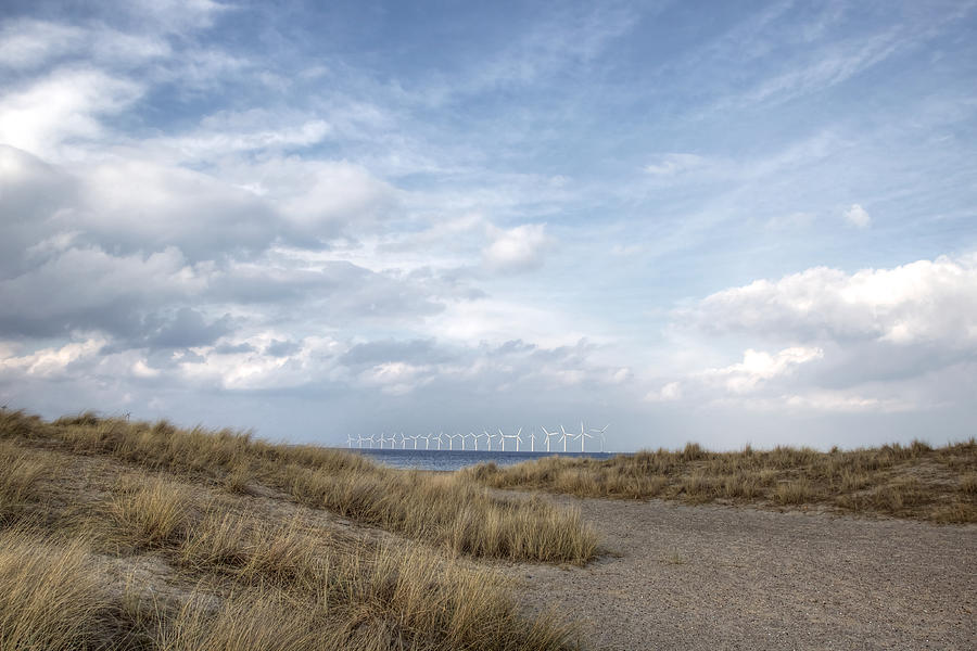 Windmills in the Baltic sea, Copenhagen, Denmark Photograph by Kateryna Negoda