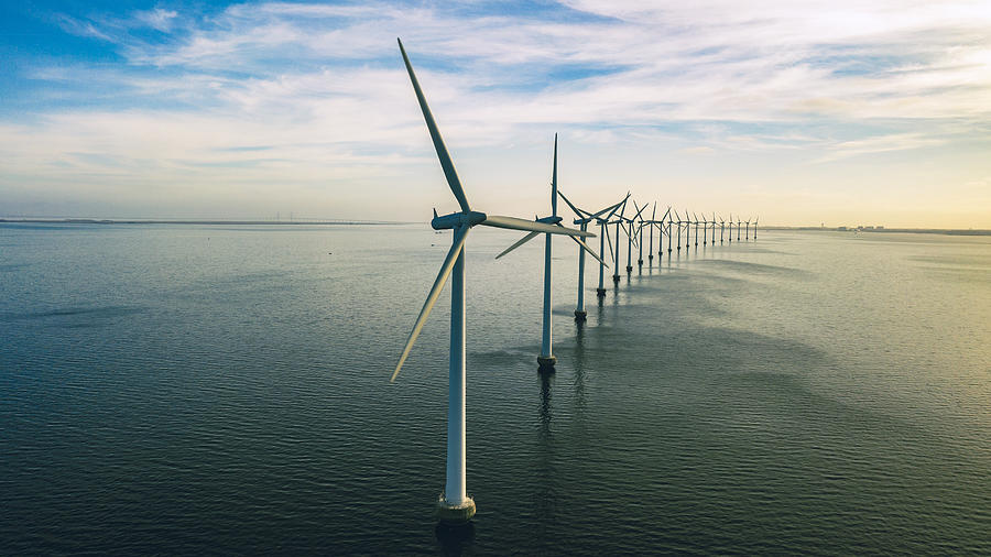 Windmills of shore Photograph by Pareto Windmills of shore Photograph by Pareto