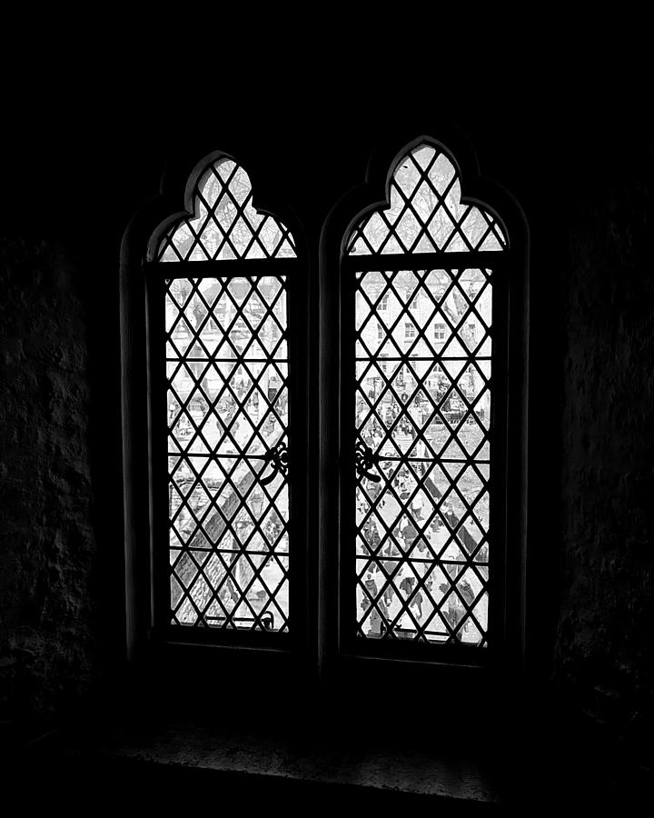 Window 2 London in BW Photograph by Lee Darnell
