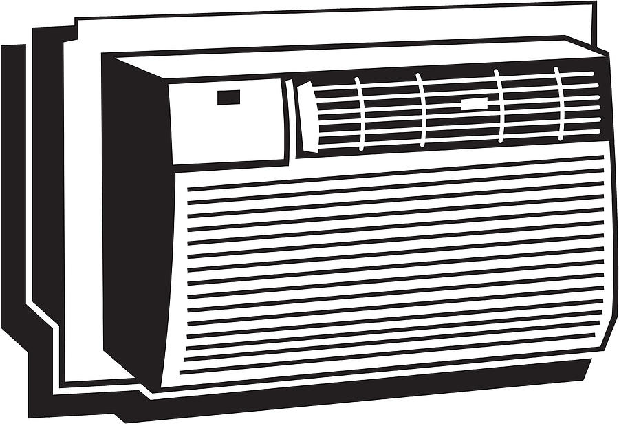 Window Air Conditioner Drawing by Clipartdotcom