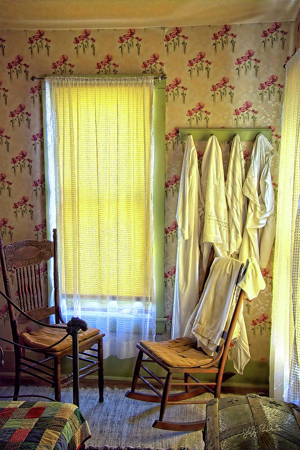 Window and Chairs at the Rooming House Photograph by Jeff White