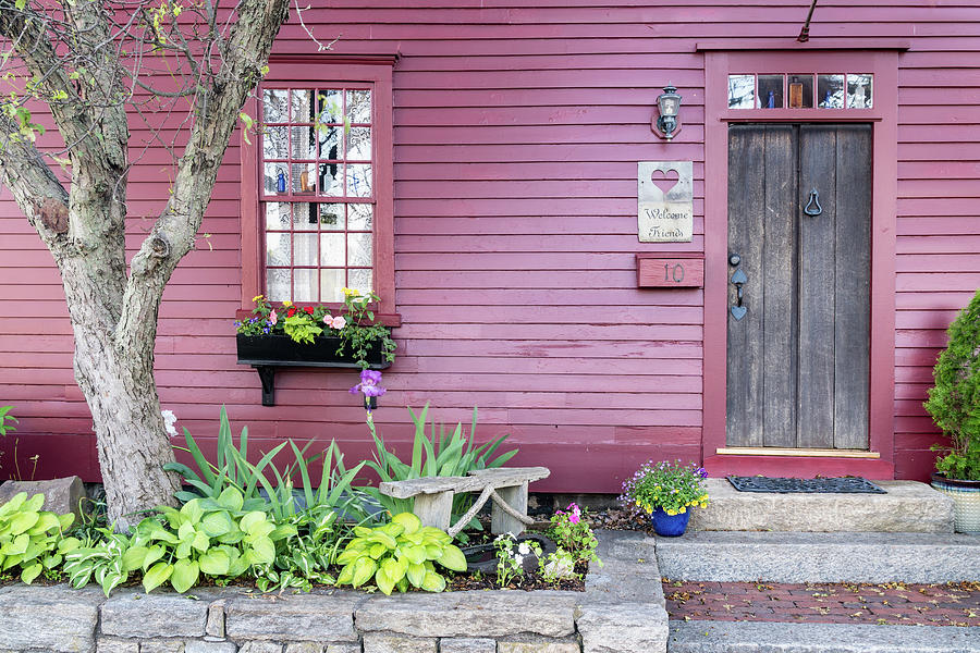 Window and Door of Newport, Rhode Island Photograph by Dawna Moore Photography