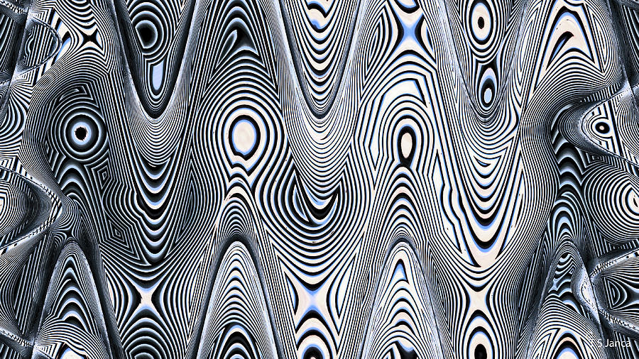 Window Blinds Abstract Digital Art by Tom Janca