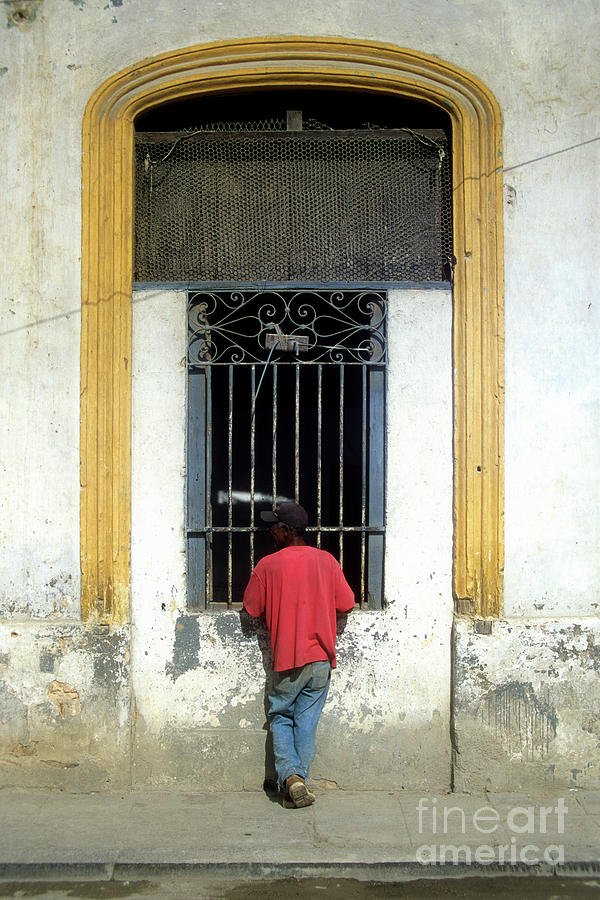 Window Conversation Havana Cuba Photograph by James Brunker
