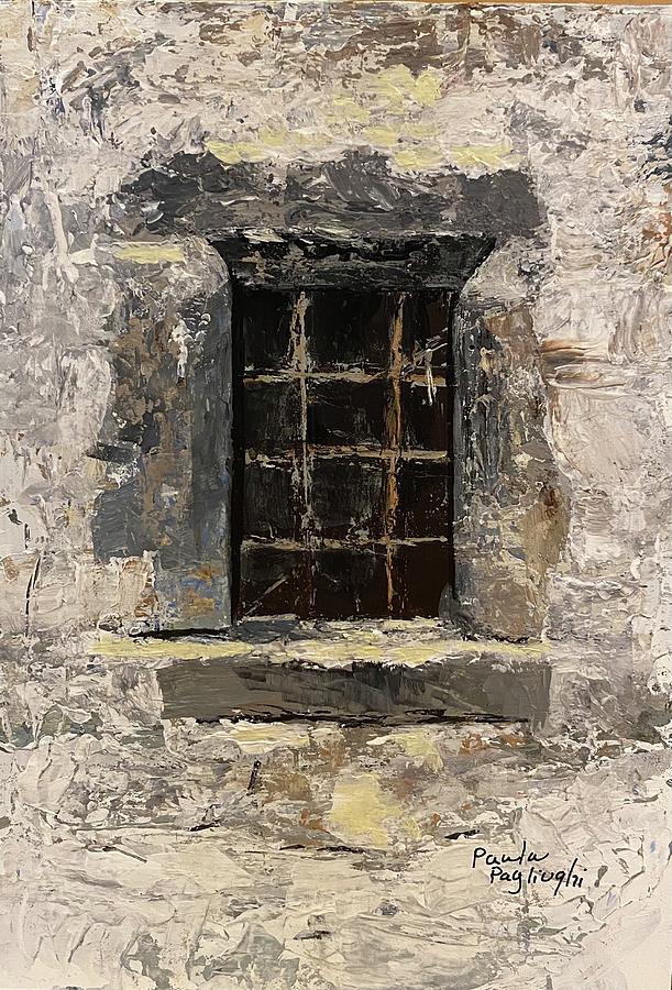 Window in Stone Painting by Paula Pagliughi