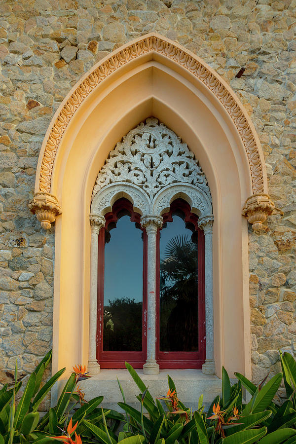 Window in the Palacio de Monserrate Photograph by W Chris Fooshee