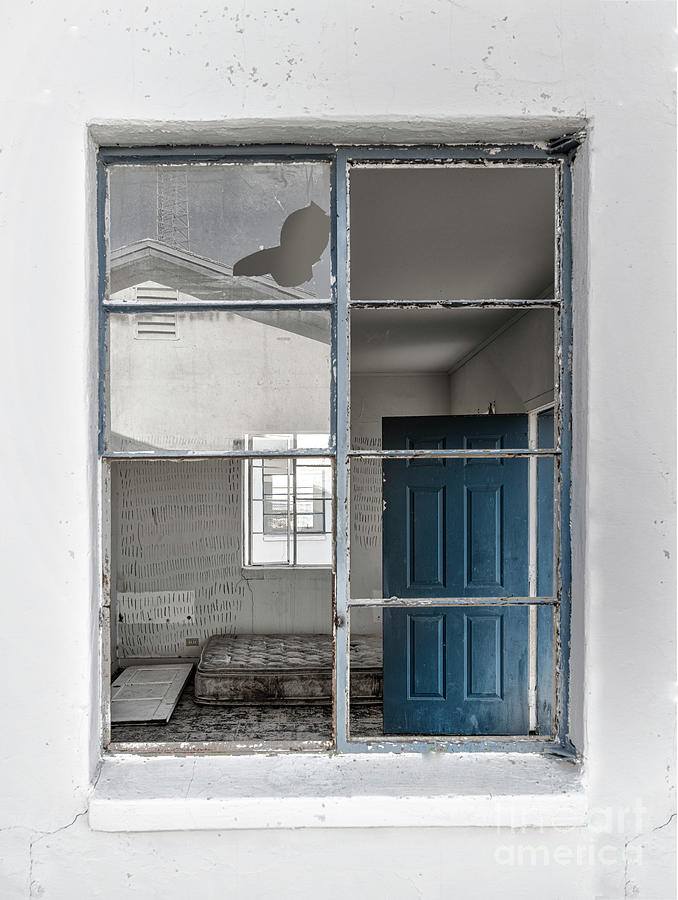 Architecture Photograph - Window to the Past - Roys Motel by Sandra Bronstein