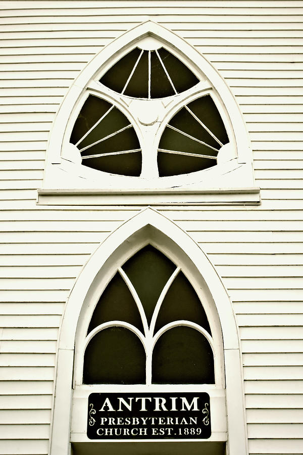 Windows Above The Church Door Photograph by Kathy K McClellan