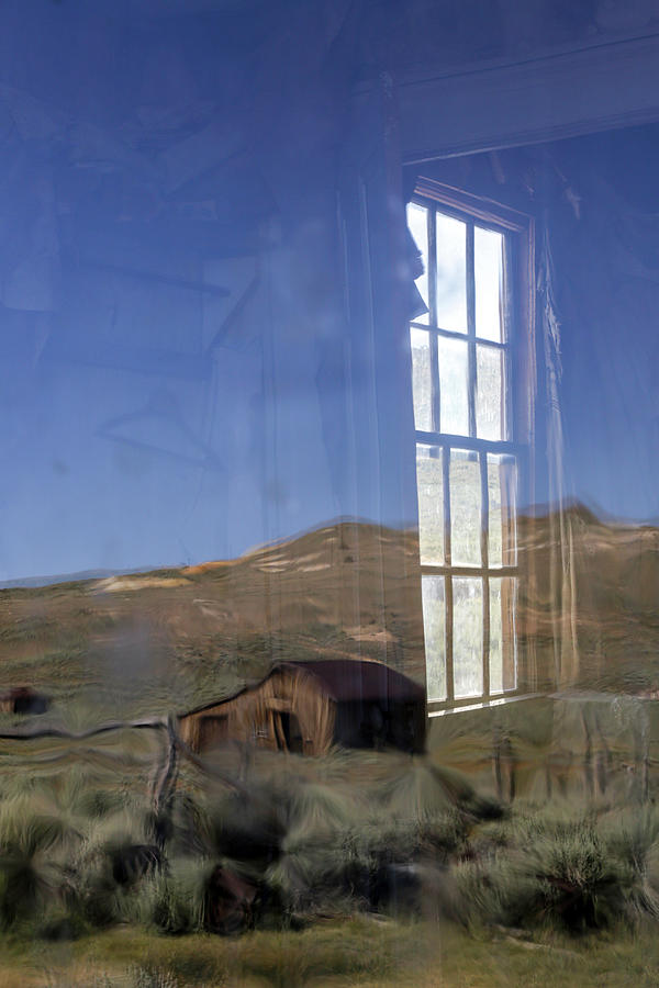 Windows and Reflections in Bodie - 1 Photograph by Cheryl Strahl