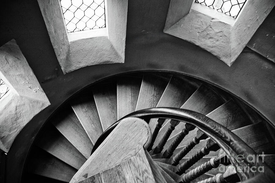 Windows and Staircase - Warwick Castle Photograph by Stuart Chard Windows and Staircase - Warwick Castle Photograph by Stuart Chard