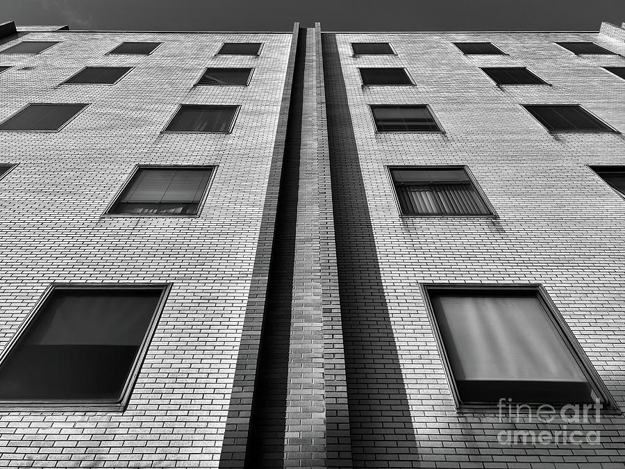 Windows At Brookdale Hospital BW Photograph By Juan Cortes - Pixels