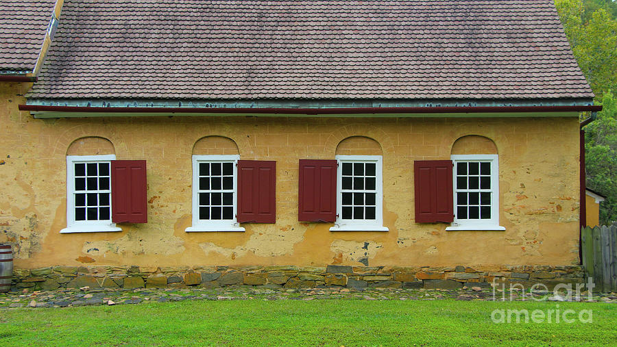Windows at Gemeinhaus   Bethabara   6109 Photograph by Jack Schultz