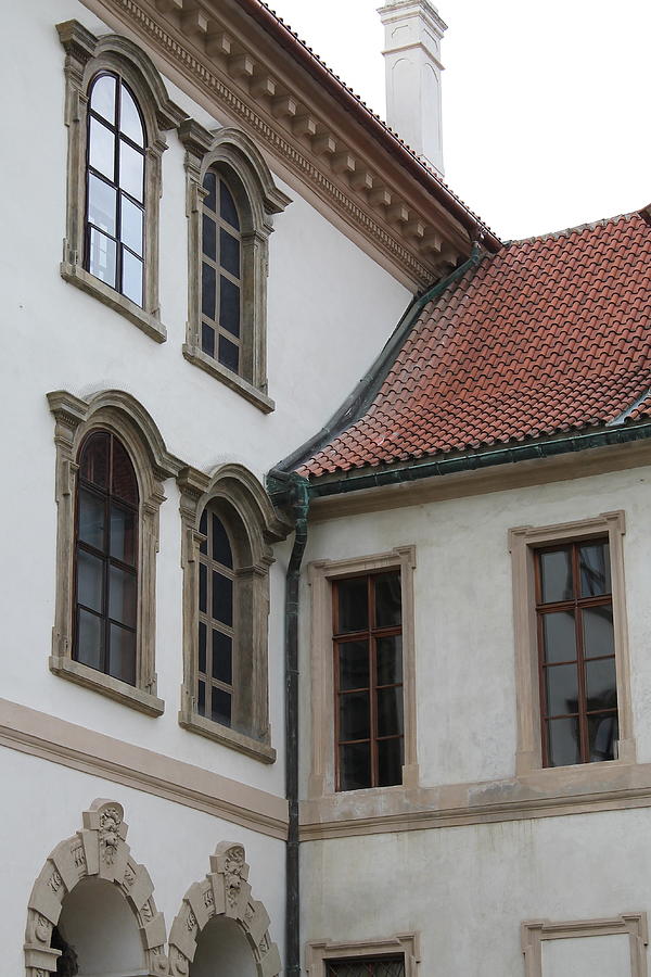 Windows in Prague Photograph by Jindra Noewi
