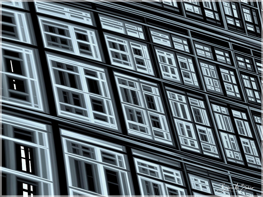 Windows in the City - Abstract  Photograph by Barbara Zahno