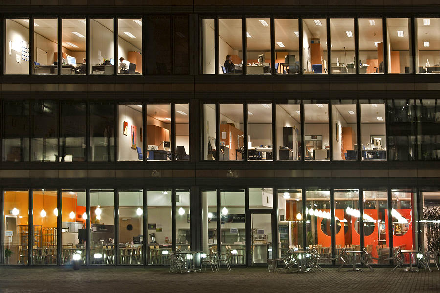 Windows of an office building Photograph by Photo Agnes Elisabeth Szucs