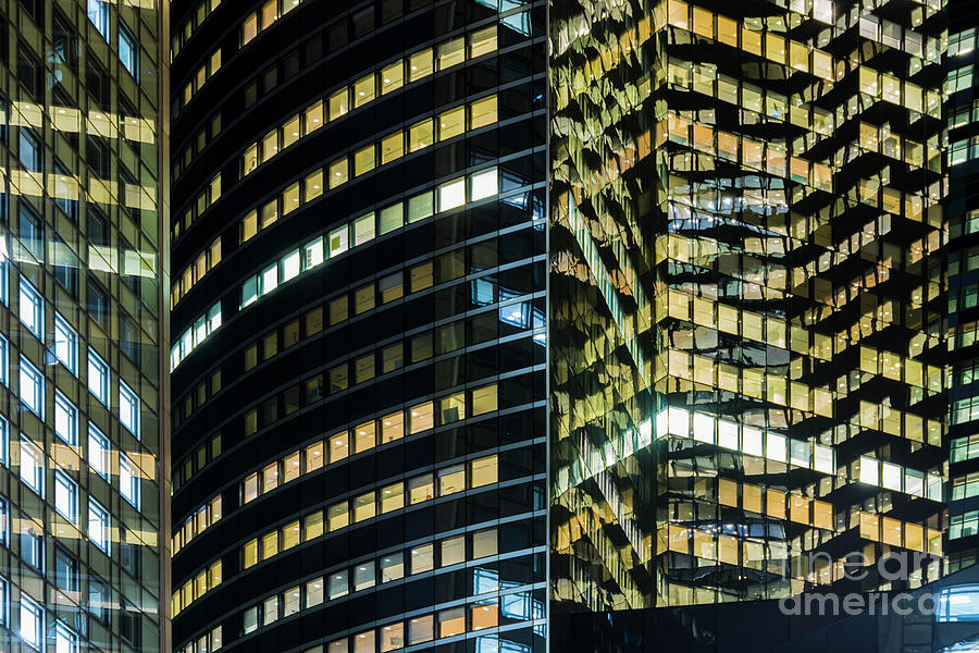 Windows of business buildings Photograph by Vicente Sargues