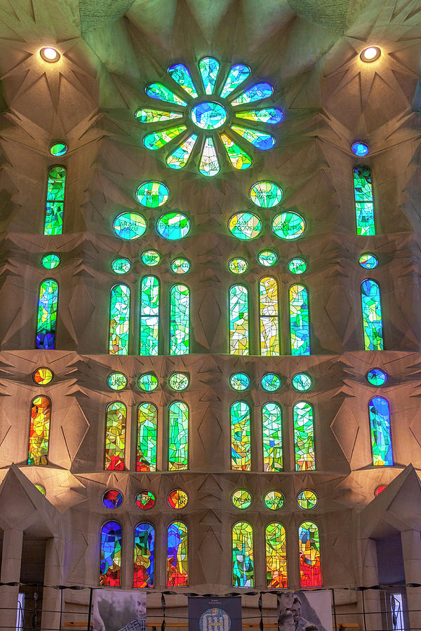 Windows of la Sagrada Sagrada Familia Photograph by W Chris Fooshee