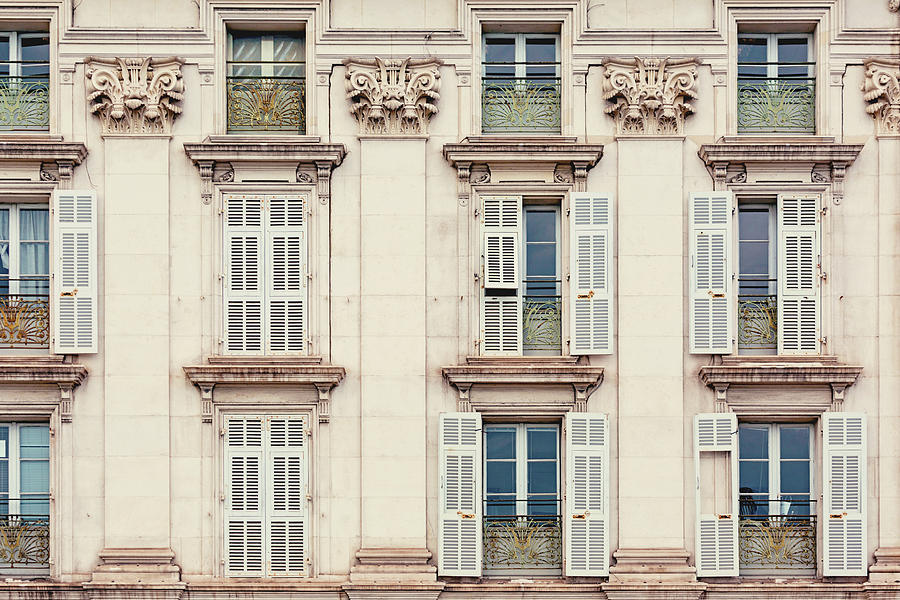 Windows on Nice Photograph by Melanie Alexandra Price
