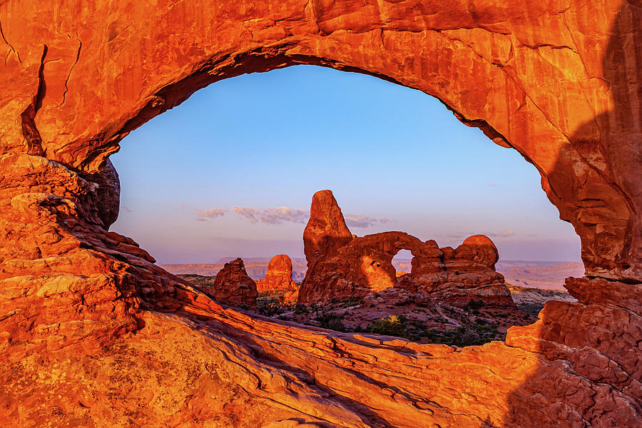 Windows To The Soul - Arches National Park Sunrise Photograph by Gregory Ballos