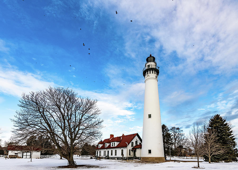 Windpoint Lighthouse Photograph by Randy Scherkenbach