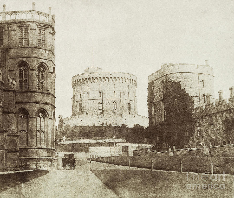 Windsor Castle, 1841 Photograph by William Henry Fox Talbot