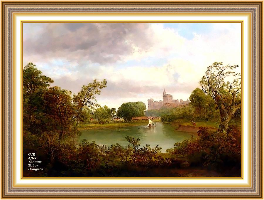 Windsor Castle After The Original Painting By Thomas Tabor Doughty L A