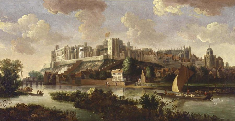Castle Painting - Windsor Castle Seen from the Thames  by Unknown artist