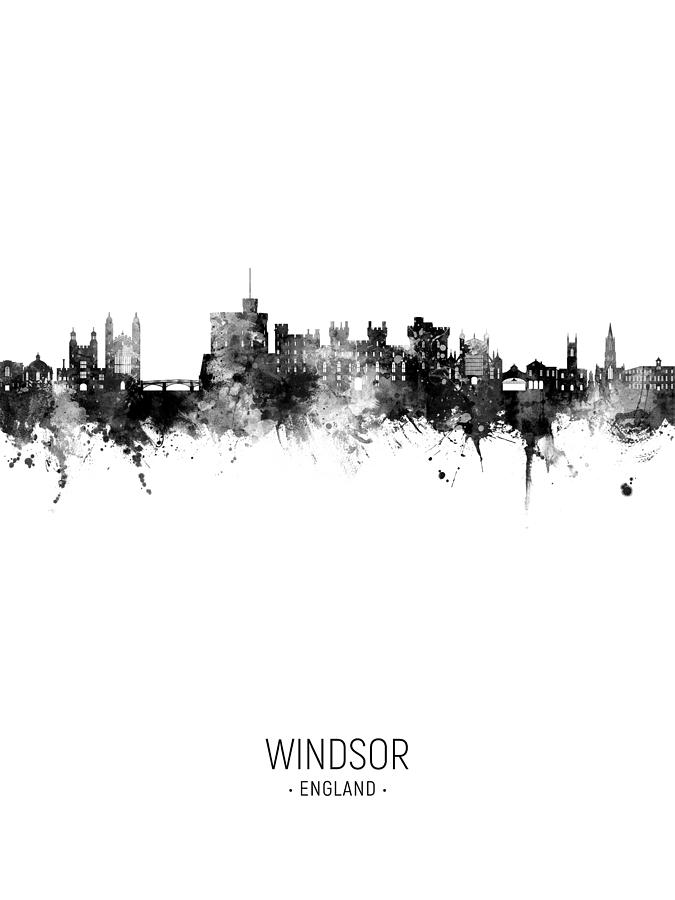 Windsor England Skyline #32 Digital Art by Michael Tompsett